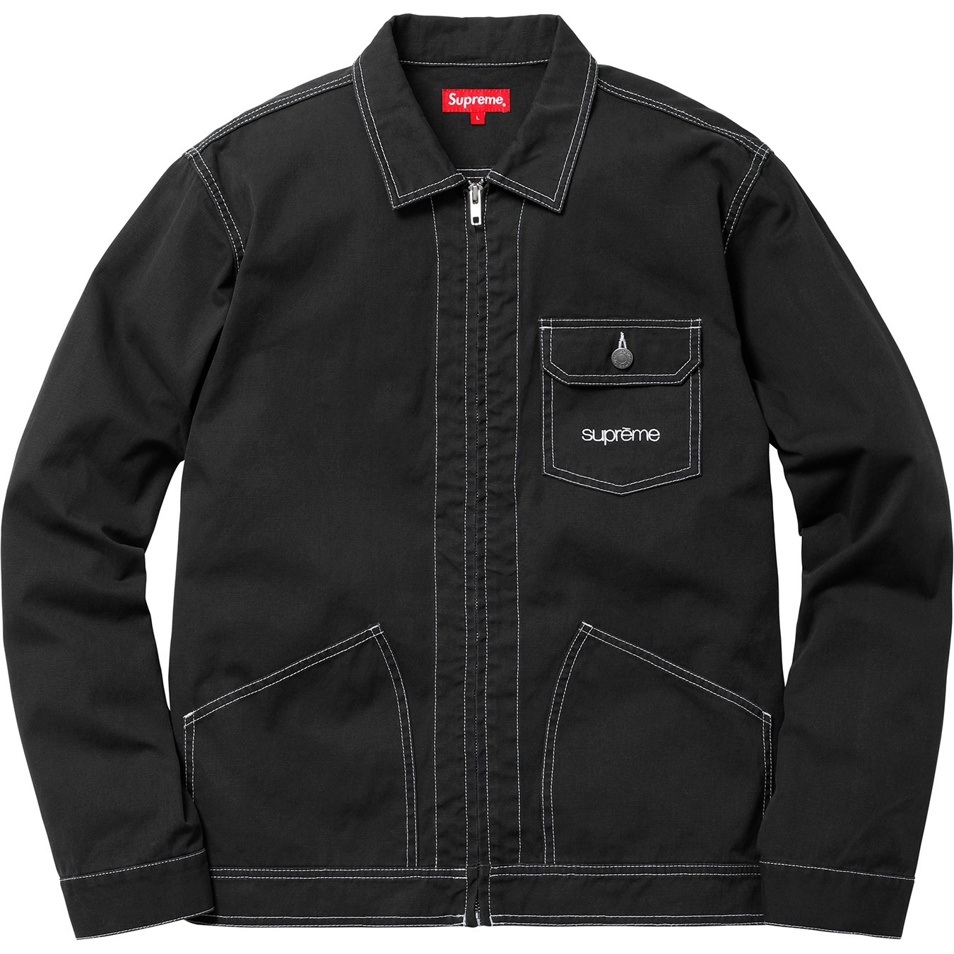 Contrast Stitch Work Jacket view 5